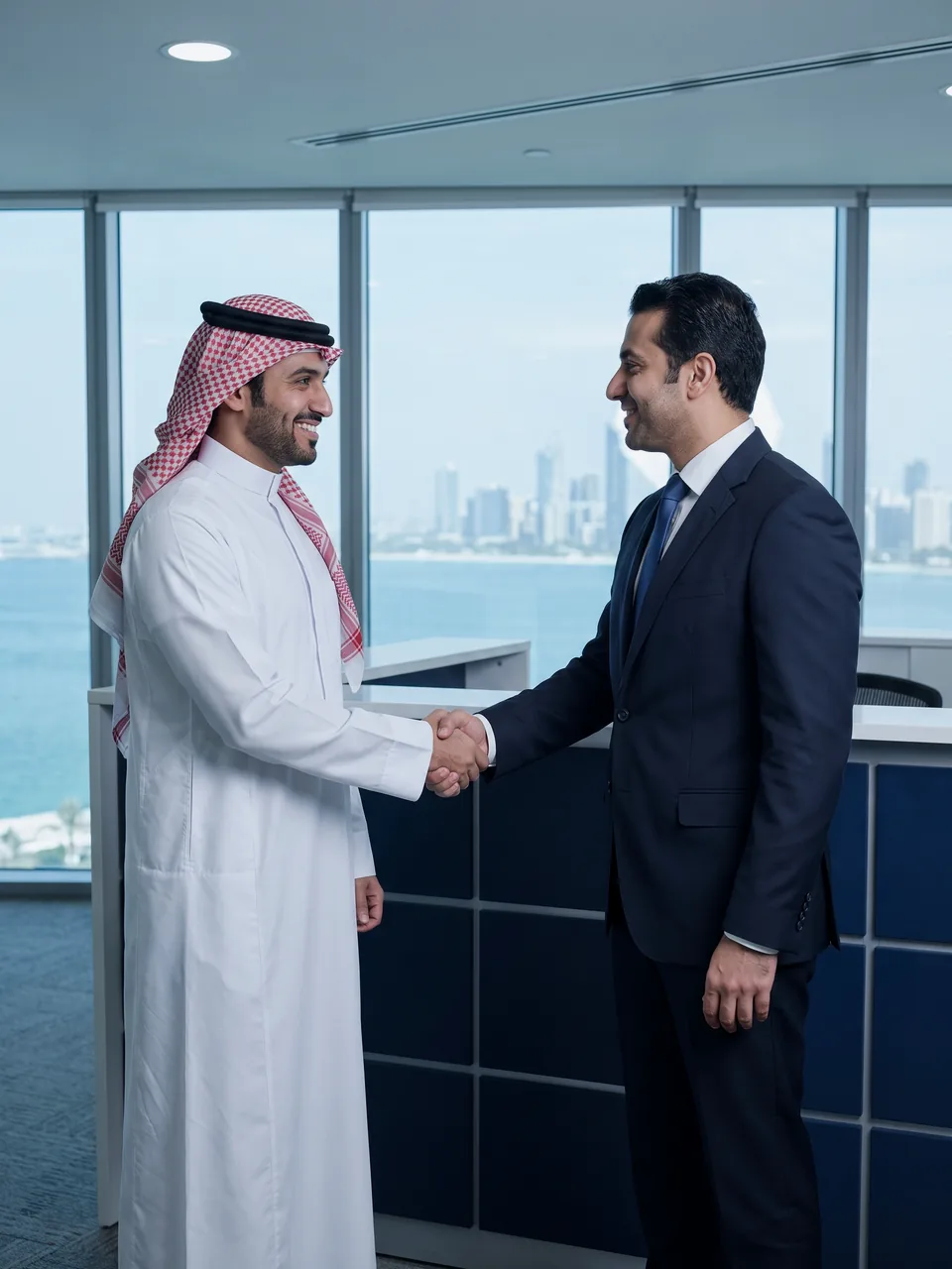 Growxcel consultant welcoming a client